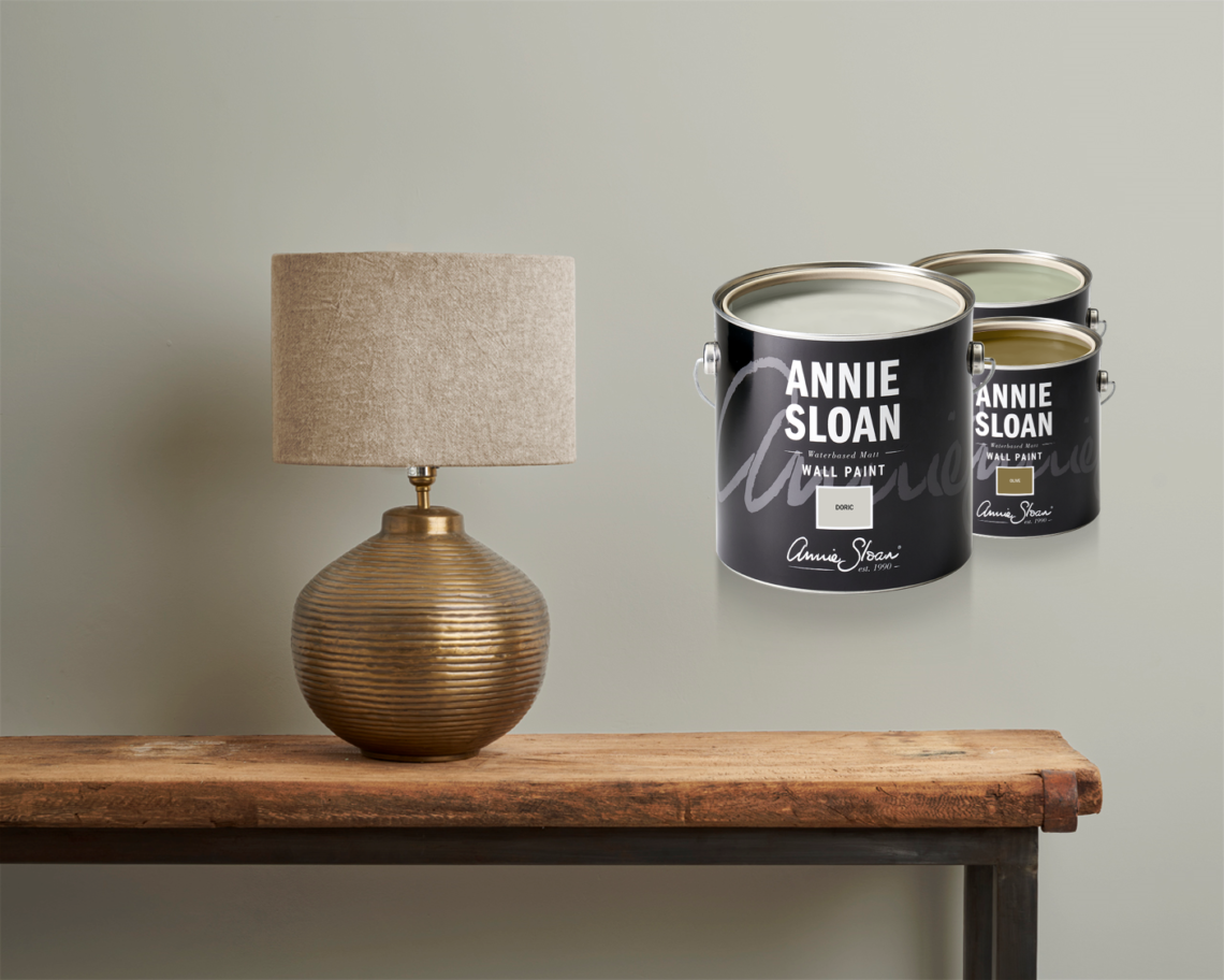 wall paint collage Doric Olive Terre Vert